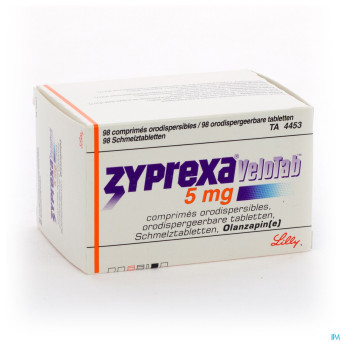 Zyprexa velotab  5mg comp orodisp 98 x  5 mg