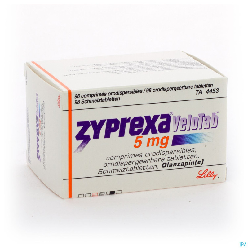 Zyprexa velotab  5mg comp orodisp 98 x  5 mg