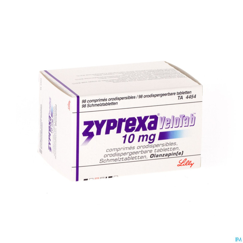 Zyprexa velotab 10mg comp orodisp 98 x 10 mg