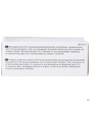 Pramipexole viatris 0,18mg comp 100