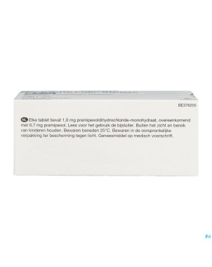 Pramipexole viatris 0,7mg tabl 100