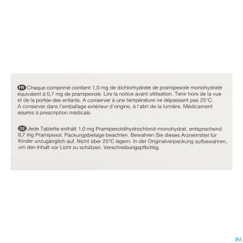 Pramipexole viatris 0,7mg tabl 100