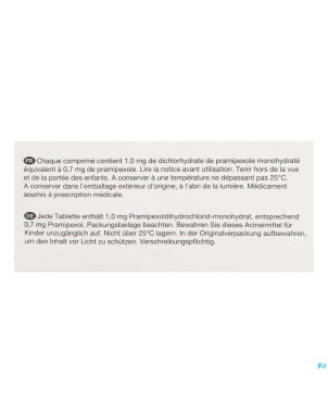 Pramipexole viatris 0,7mg tabl 100