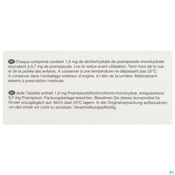 Pramipexole viatris 0,7mg tabl 100