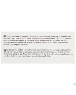 Pramipexole viatris 0,7mg tabl 100