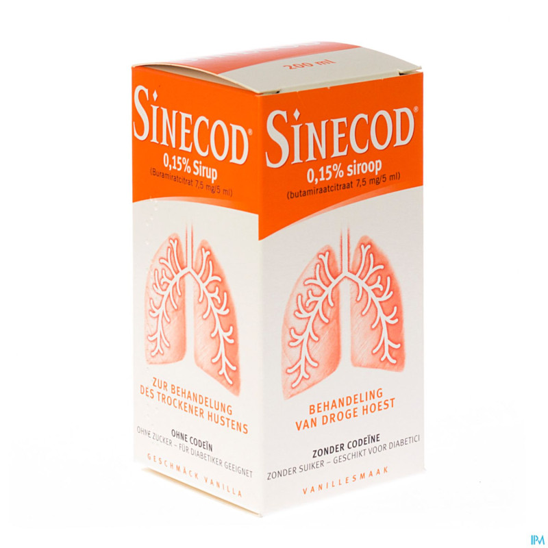 Sinecod 0,15% sirop 200ml