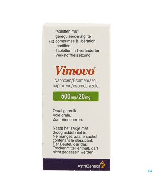 Vimovo 500 mg/20 mg comp liberat prol 60