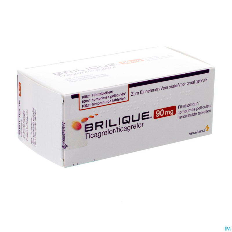 Brilique 90mg comp pell 100 x 90mg ud