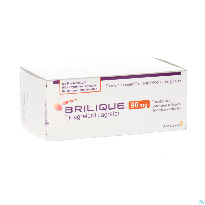 Brilique 90mg comp pell 168 x 90mg