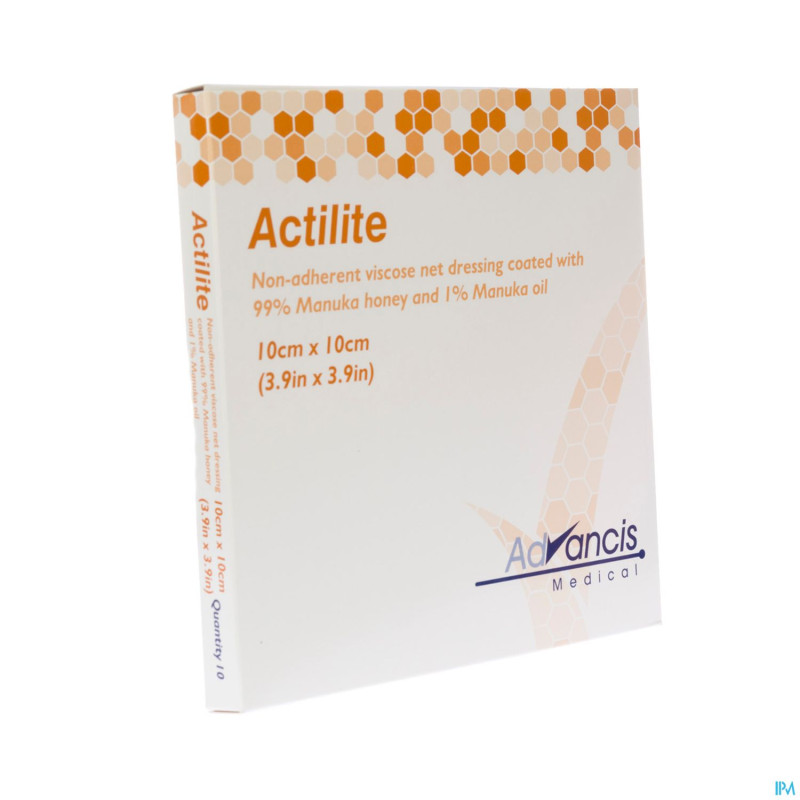Actilite pans activon a/bact. n/adh    10x10cm 10