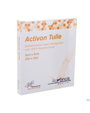 Activon tulle pans n/adh  5x 5cm  5