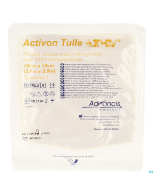 Activon tulle pans n/adh  10x10cm  1