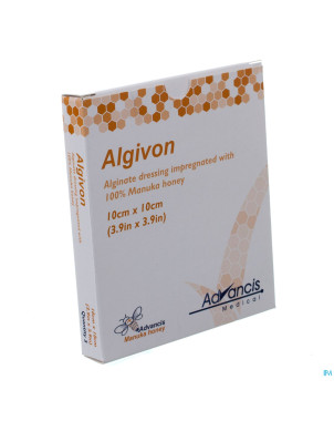 Algivon alginate miel manuka n/adh ster 10x10cm  5