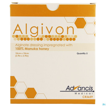 Algivon alginate miel manuka n/adh ster 10x10cm  5