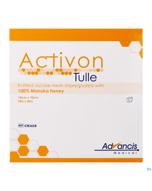 Activon tulle pans n/adh  10x10cm  5