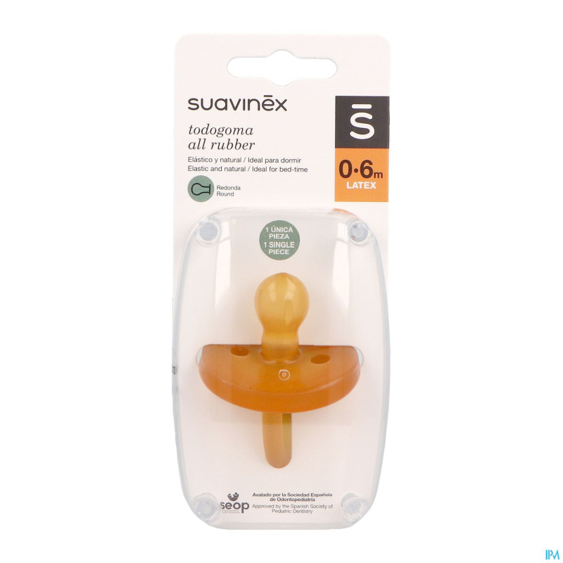 Suavinex tetine latex rond 0-6m