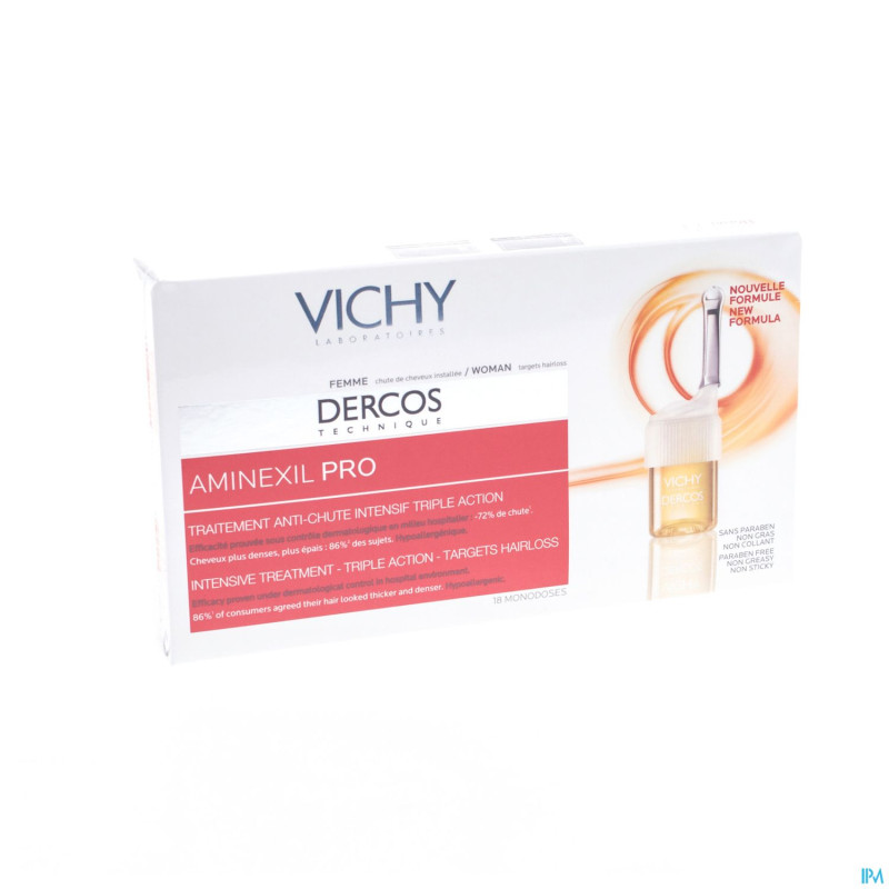 Vichy dercos aminexil pro femme amp 18x6ml