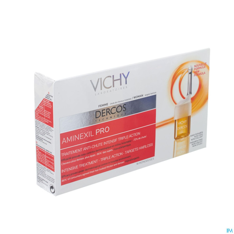Vichy dercos aminexil pro femme amp 18x6ml np
