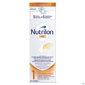 Nutrilon omneo 1 lait nourris. pdr trialpack 5x23g