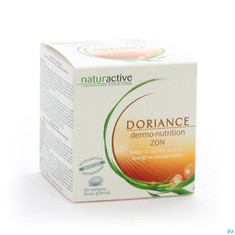 Doriance dermo-nutrition solaire nf softgels 30