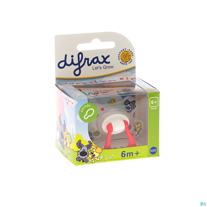 Difrax sucette combi woezel&pip +6    1 wp127