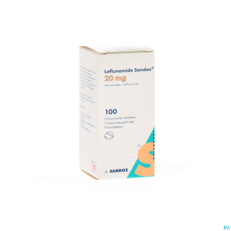 Leflunomid sandoz comp pell 100 x 20 mg