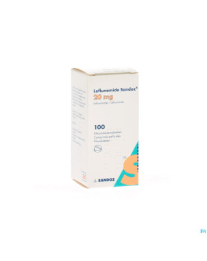Leflunomid sandoz comp pell 100 x 20 mg
