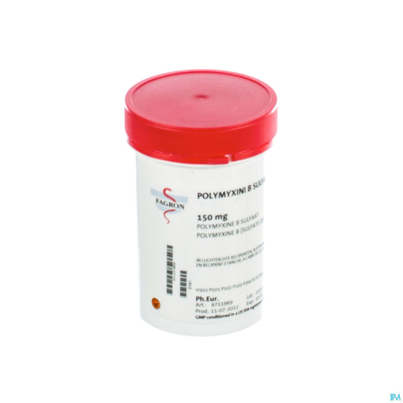 Polymyxine b sulfate    150mg fag