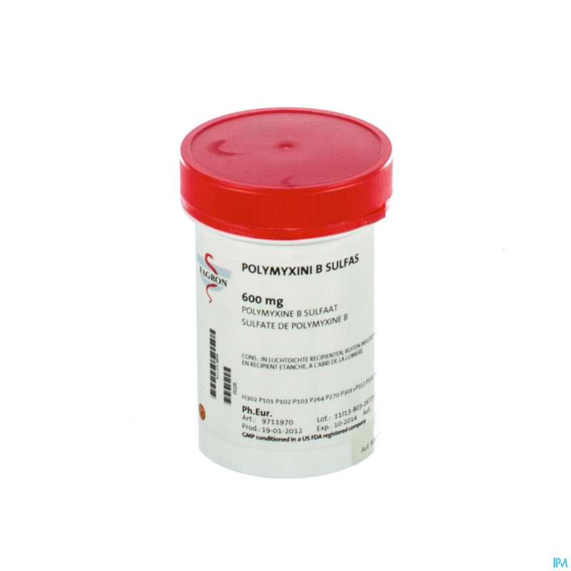 Polymyxine b sulfate    600mg fag