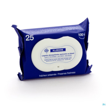 Klorane bleuet lingettes 25