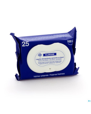 Klorane bleuet lingettes 25