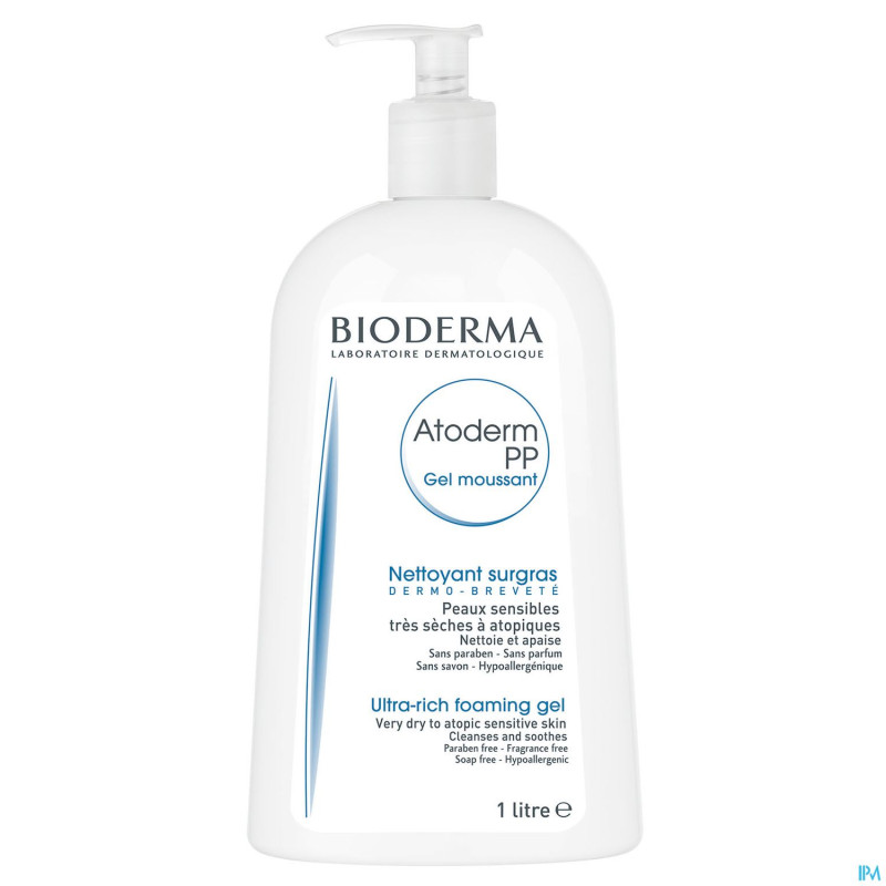 Bioderma atoderm gel moussant ps fl pompe 1l