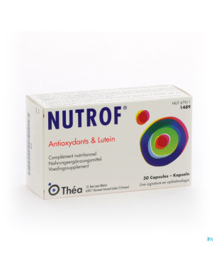 Nutrof supplement alim. yeux caps 30 cfr 3068566