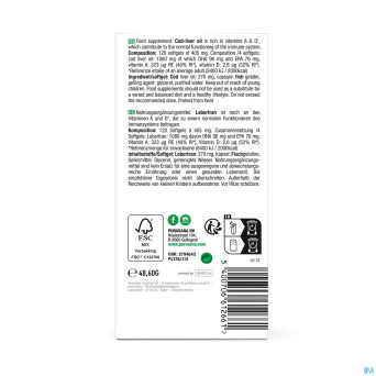 Purasana huile foie de morue caps 120