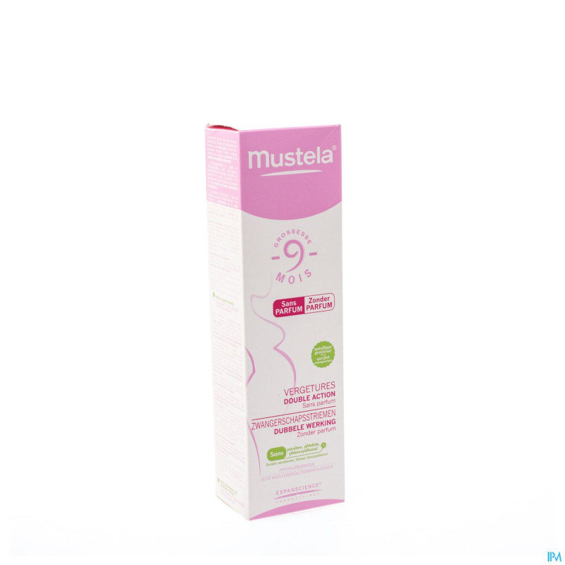 Mustela 9m vergetures double action n/parf 150ml