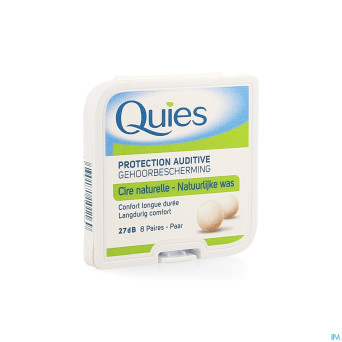 Quies protection auditive cire a/bruit 8 paires