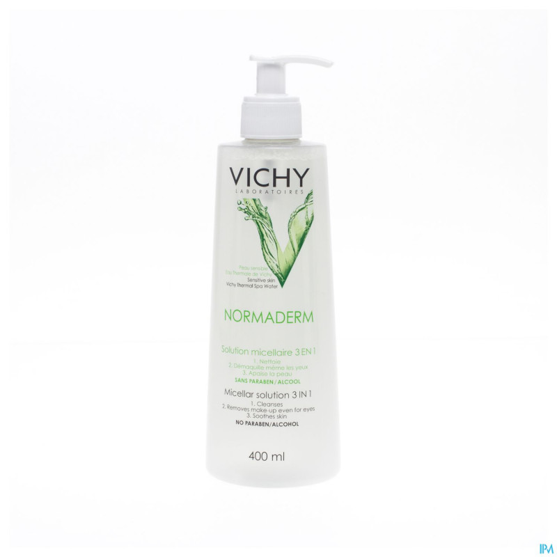 Vichy normaderm sol micellaire p sens-p.imp. 400ml