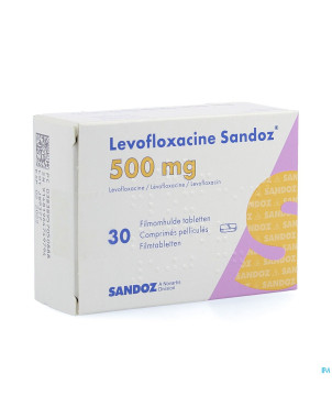 Levofloxacine sandoz comp 30 x 500 mg