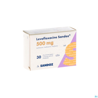 Levofloxacine sandoz comp 30 x 500 mg