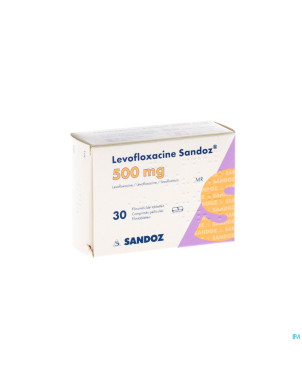 Levofloxacine sandoz comp 30 x 500 mg
