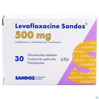 Levofloxacine sandoz comp 30 x 500 mg