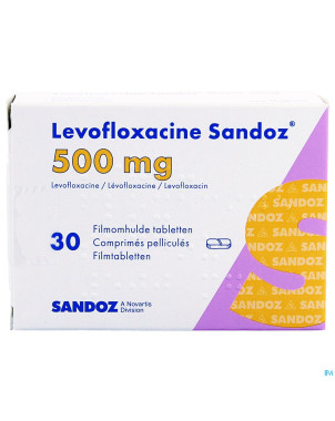 Levofloxacine sandoz comp 30 x 500 mg