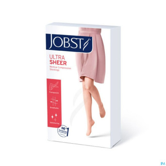 Jobst ultrasheer c1 15-20 ag carreau black    l