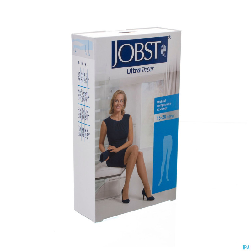 Jobst ultrasheer c1 15-20 at carreau black    s