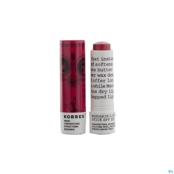 Korres km lipbutter stick mandarin ip15 rose   5ml