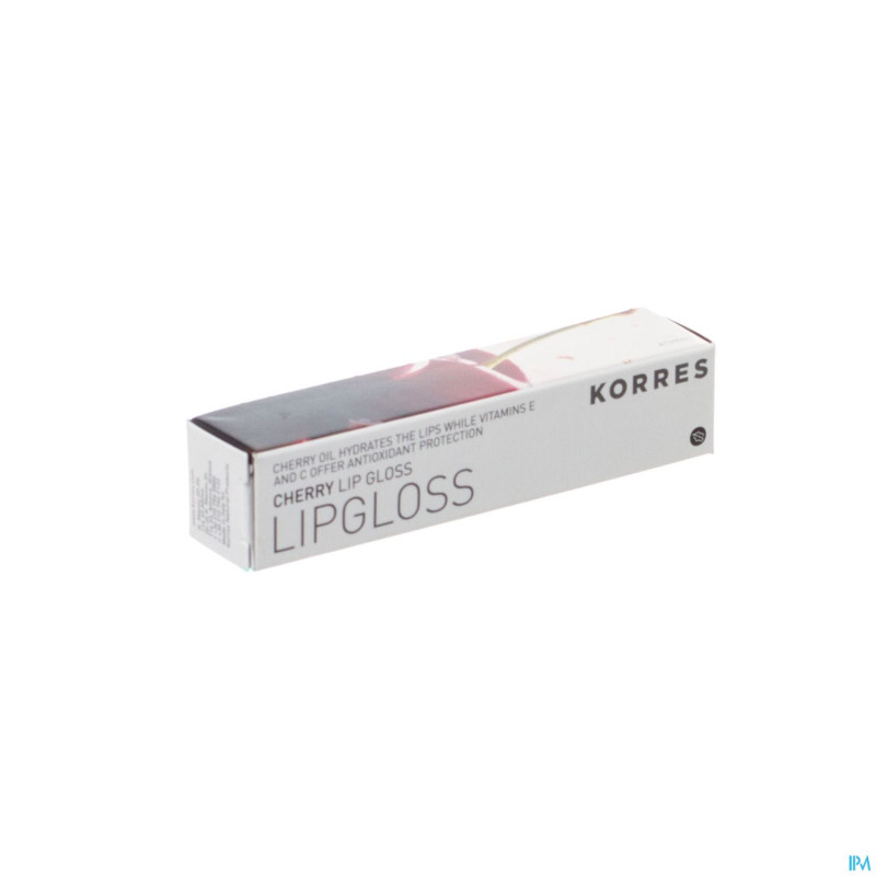 Korres km gloss cherry vanilla plum    6ml