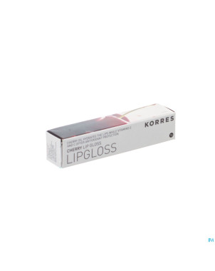 Korres km gloss cherry vanilla plum    6ml