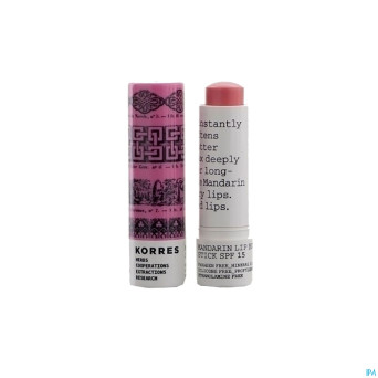 Korres km lipbutter stick mandarin ip15 pink   5ml