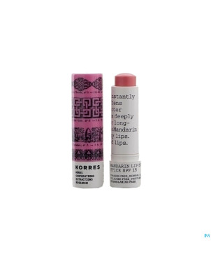 Korres km lipbutter stick mandarin ip15 pink   5ml