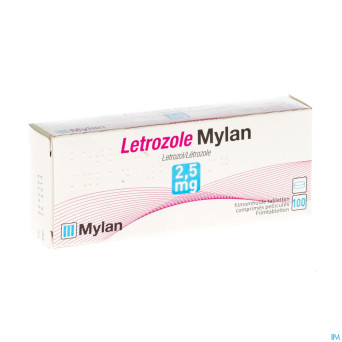Letrozole mylan 2,5 mg comp pell 100 x 2,5 mg